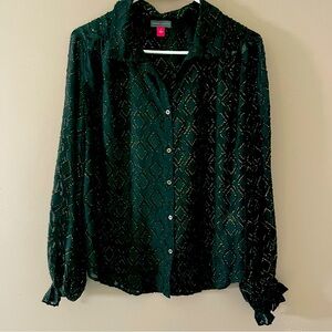 Black and gold button down size small.